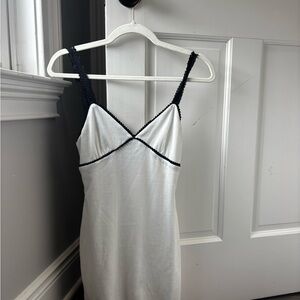 White and Black Women's Slip - Sky to Moon